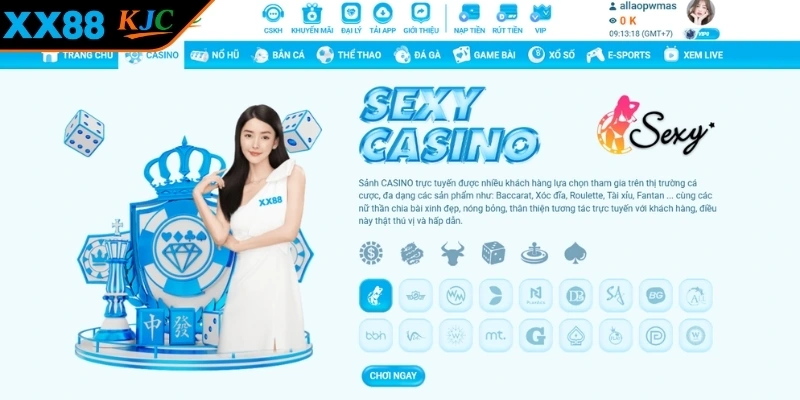 Tổng quan về sòng bài trực tuyến Casino XX88