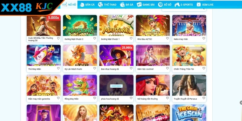 Điểm danh các tựa game nổ hũ XX88 hấp dẫn nhất